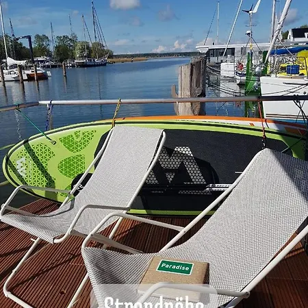 Tatil Evi Usedom Hausboot Shuttleservice Zum Strand & Morgendlichen Broetchenservice Peenemunde